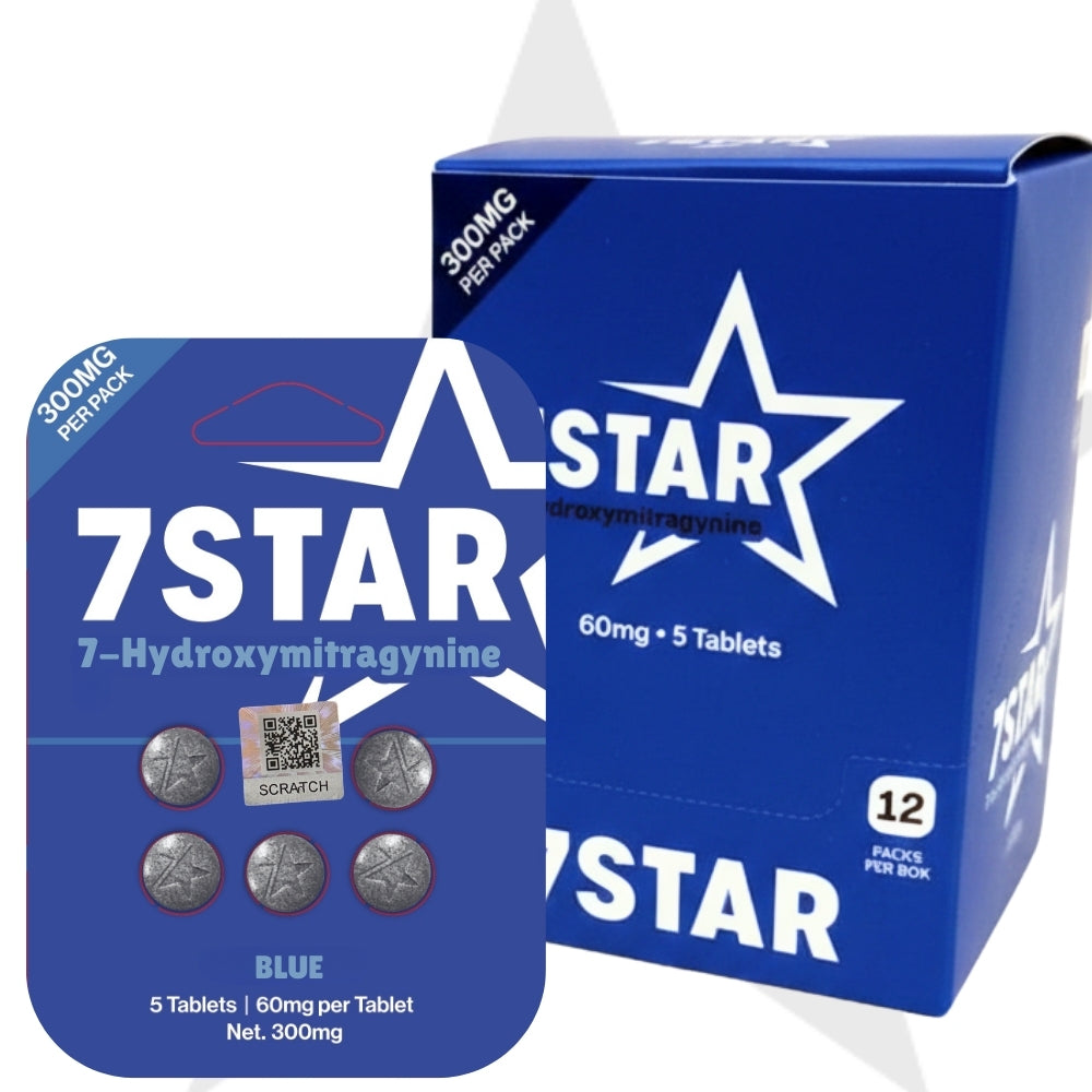 🔵 7STAR Blue 7-Hydroxymitragynine 60mg Tablets
