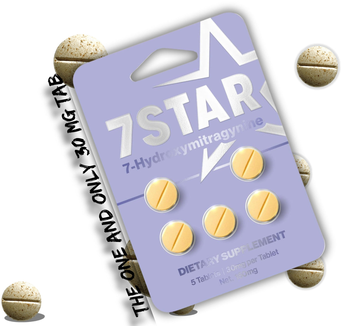 7 Star 7 Hydroxy 5 Count 30 mg Tab - 12 Pack in Box
