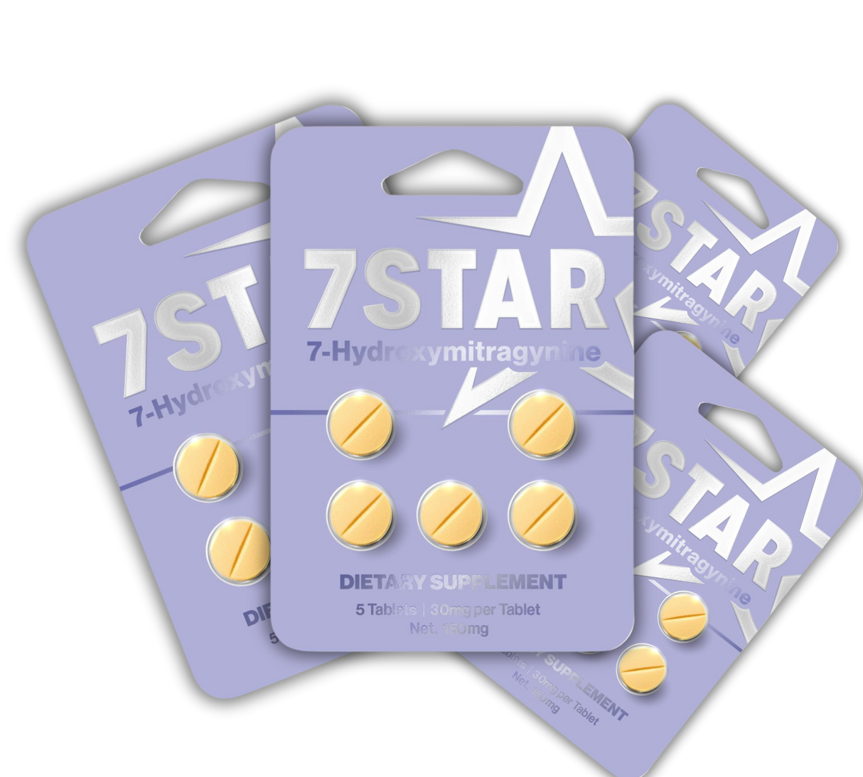 7 Star 7 Hydroxy 30 mg 5 counts Tab Pack
