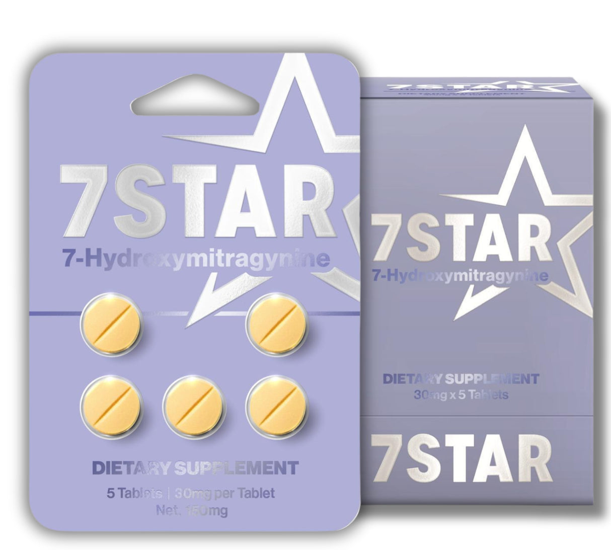 7 Star 7 Hydroxy 30 mg 5 counts Tab Pack