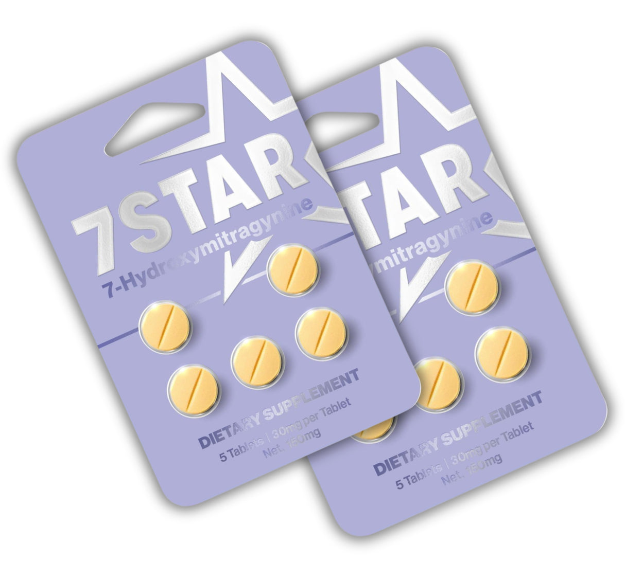 7 Star 7 Hydroxy 30 mg 5 counts Tab Pack