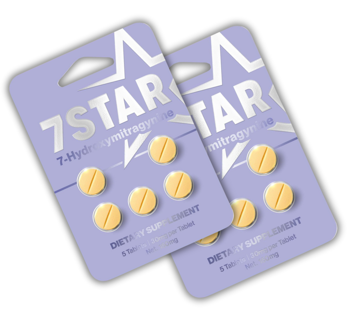 7 Star 7 Hydroxy 30 mg 5 counts Tab Pack