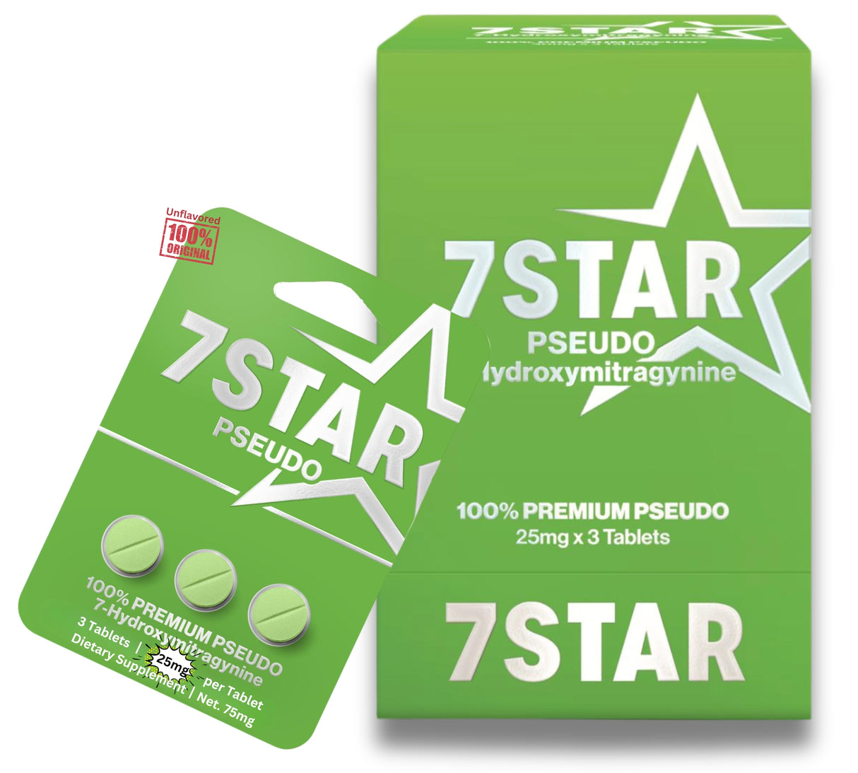 7 Star PSEUDO 7 Hydroxy 3 Count Pack Box - ( Display of 10 )