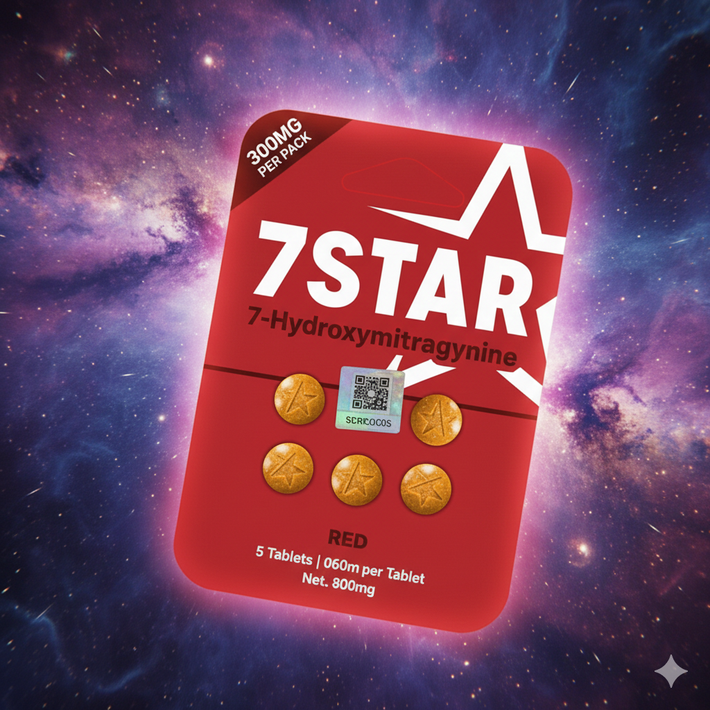 🔴 7STAR Red 7-Hydroxymitragynine 60mg Tablets