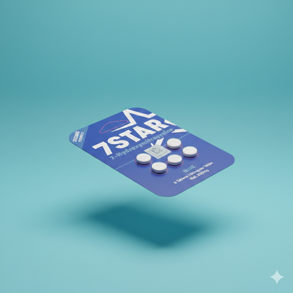 🔵 7STAR Blue 7-Hydroxymitragynine 60mg Tablets