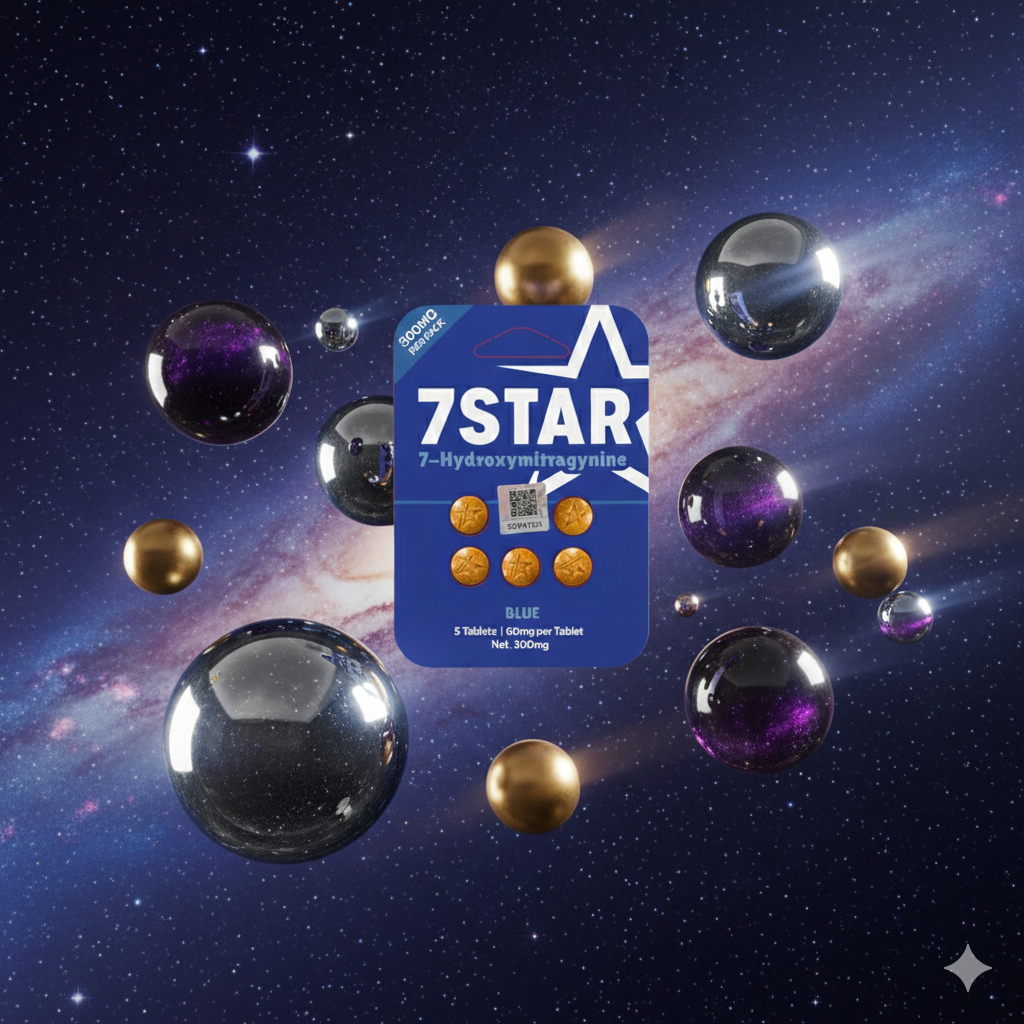 🔵 7STAR Blue 7-Hydroxymitragynine 60mg Tablets