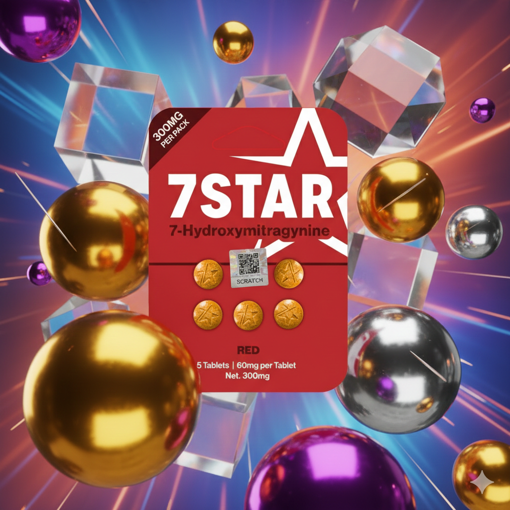 🔴 7STAR Red 7-Hydroxymitragynine 60mg Tablets