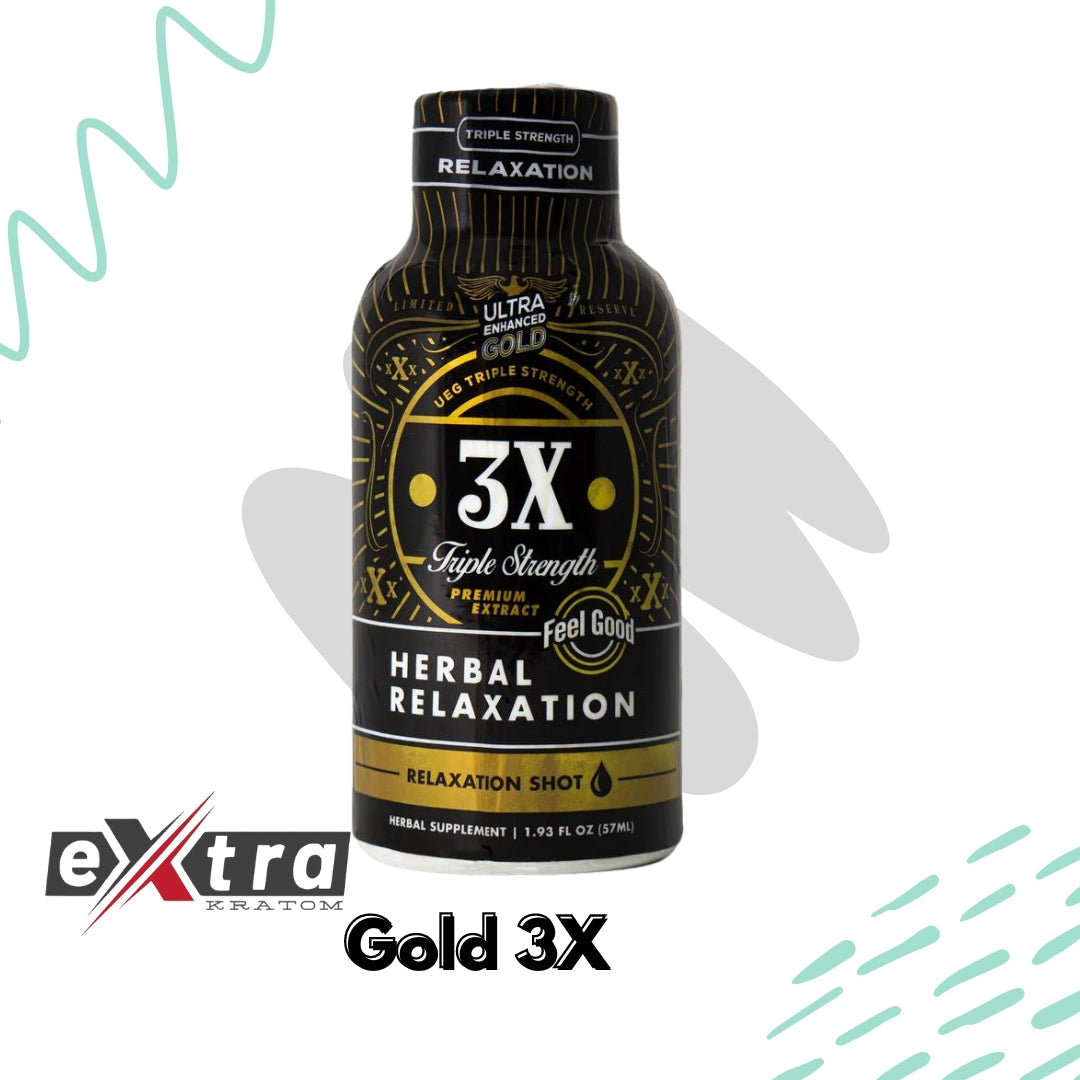 Wholesale Ultra Enhanced Gold 3X Kratom Liquid Extract Shot