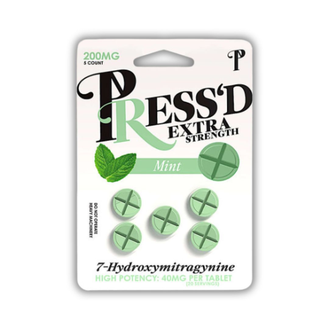 Press'd 7 hydroxy 40 mg 5 Counts Tablet Box ( 10 Pack Display )