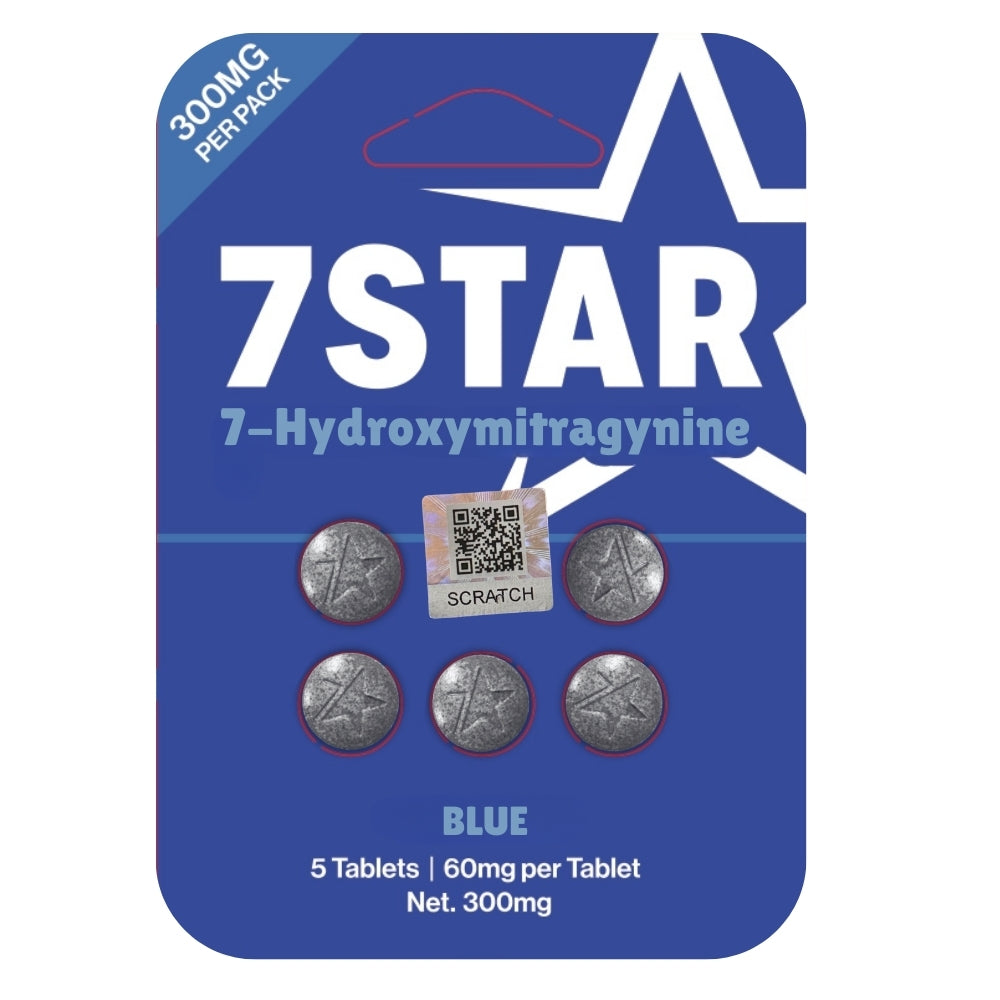🔵 7STAR Blue 7-Hydroxymitragynine 60mg Tablets