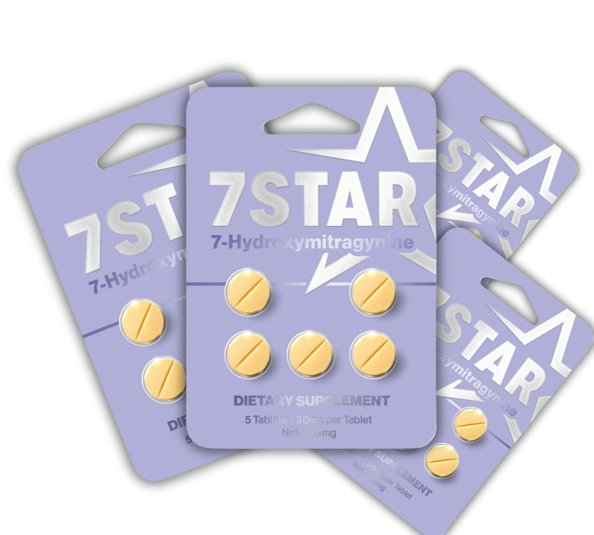 7 Star 7 Hydroxy 30 mg 5 counts Tab Pack