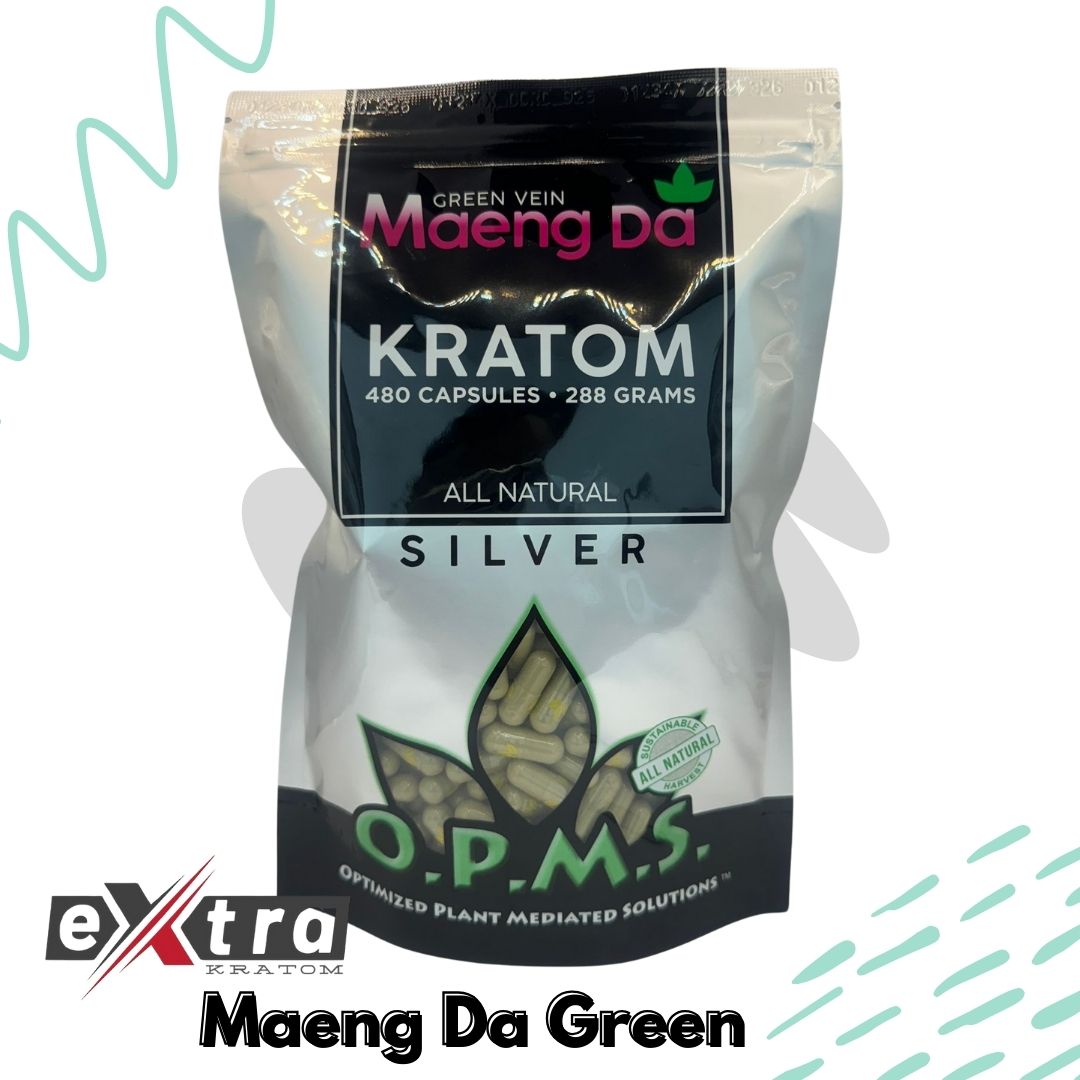 Wholesale Green Maeng Da Kratom Capsule - OPMS Silver