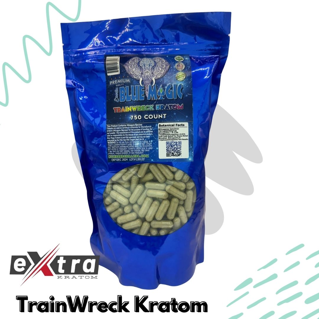 Wholesale Trainwreck Kratom Capsule - Blue Magic