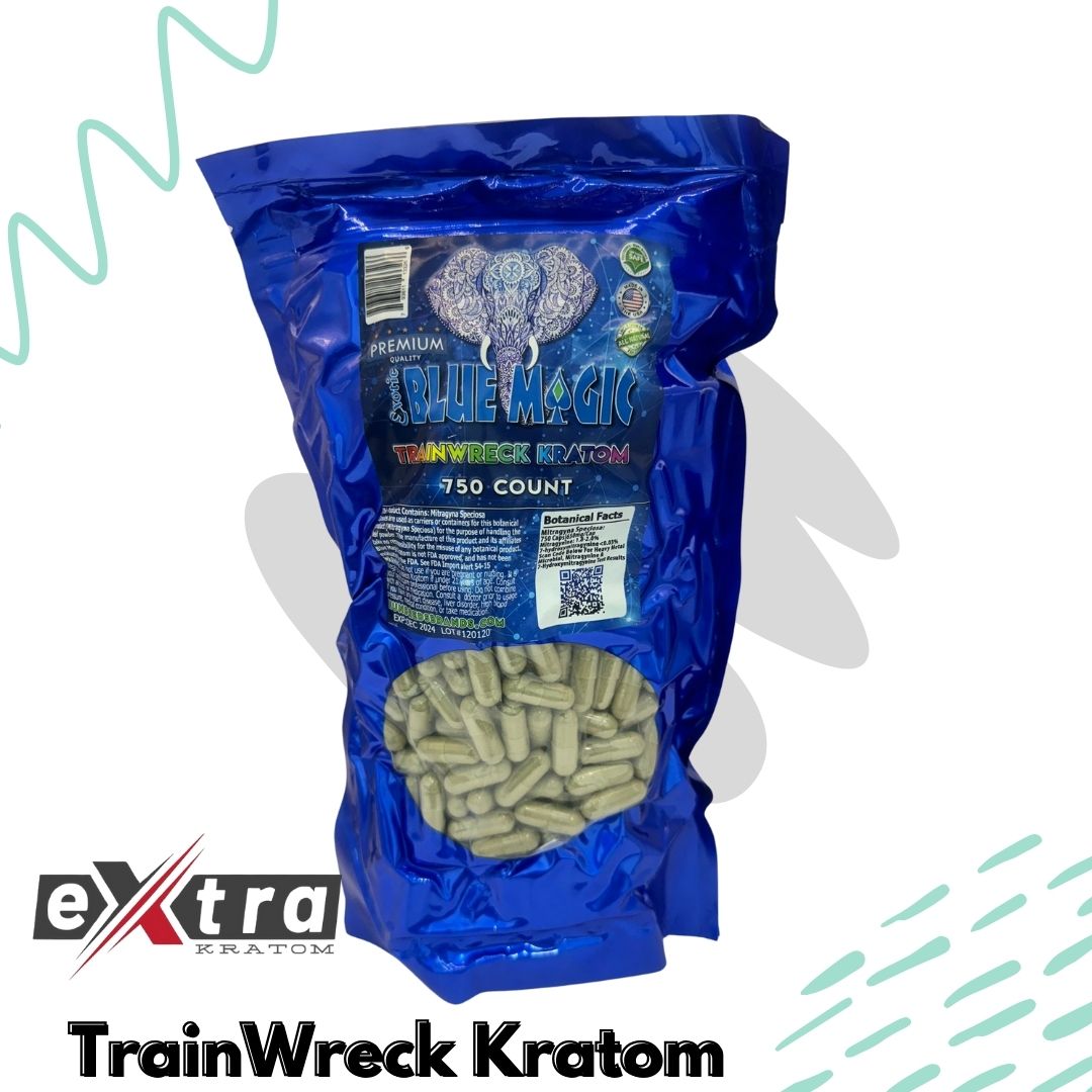 Wholesale Trainwreck Kratom Capsule - Blue Magic