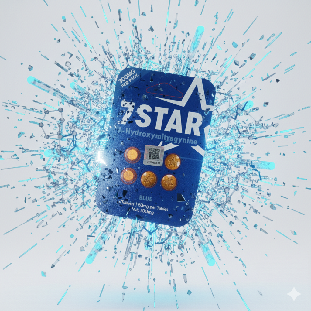 🔵 7STAR Blue 7-Hydroxymitragynine 60mg Tablets