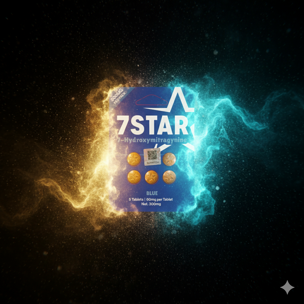 🔵 7STAR Blue 7-Hydroxymitragynine 60mg Tablets