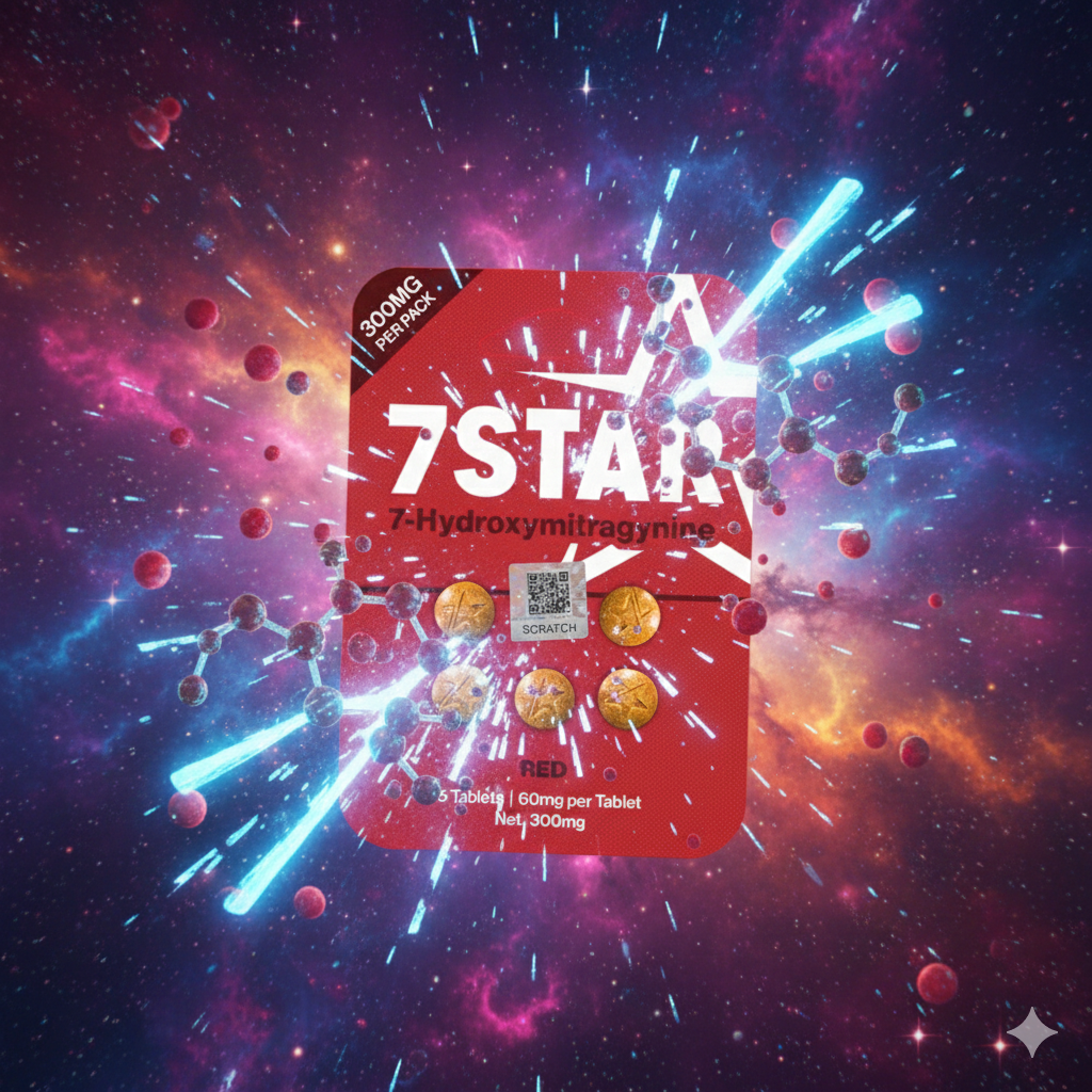 🔴 7STAR Red 7-Hydroxymitragynine 60mg Tablets