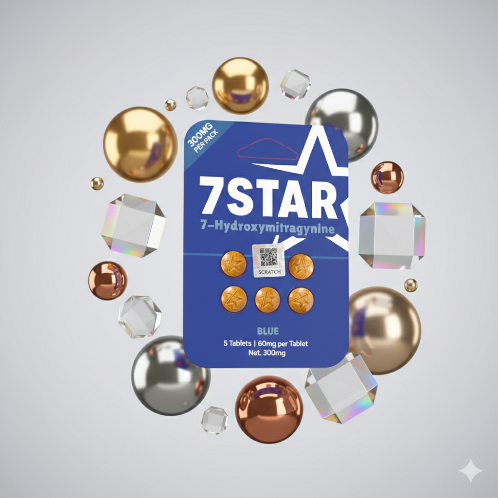 🔵 7STAR Blue 7-Hydroxymitragynine 60mg Tablets