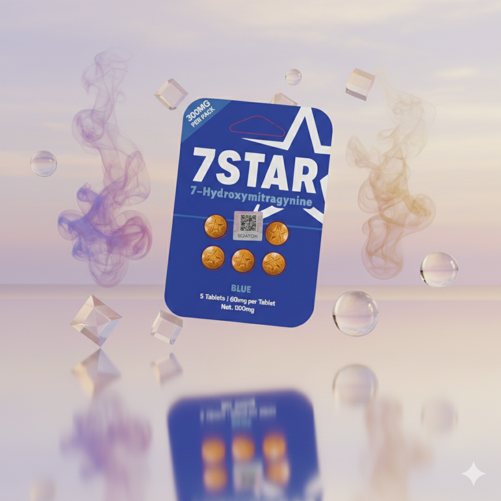 🔵 7STAR Blue 7-Hydroxymitragynine 60mg Tablets