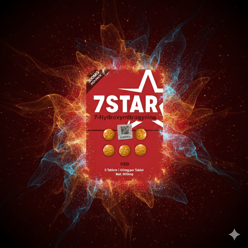 🔴 7STAR Red 7-Hydroxymitragynine 60mg Tablets