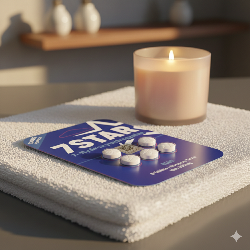 🔵 7STAR Blue 7-Hydroxymitragynine 60mg Tablets