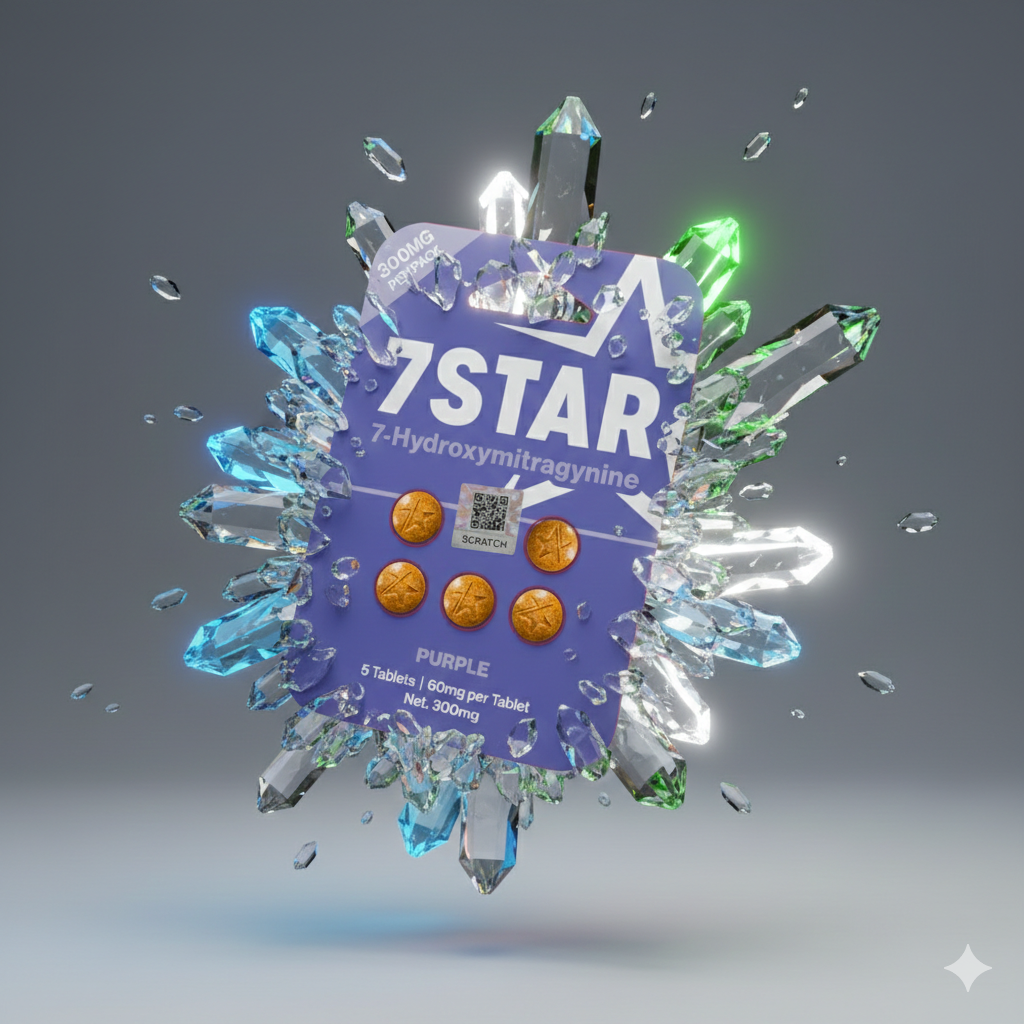 🟣 7STAR Purple 7-Hydroxymitragynine 60mg Tablets