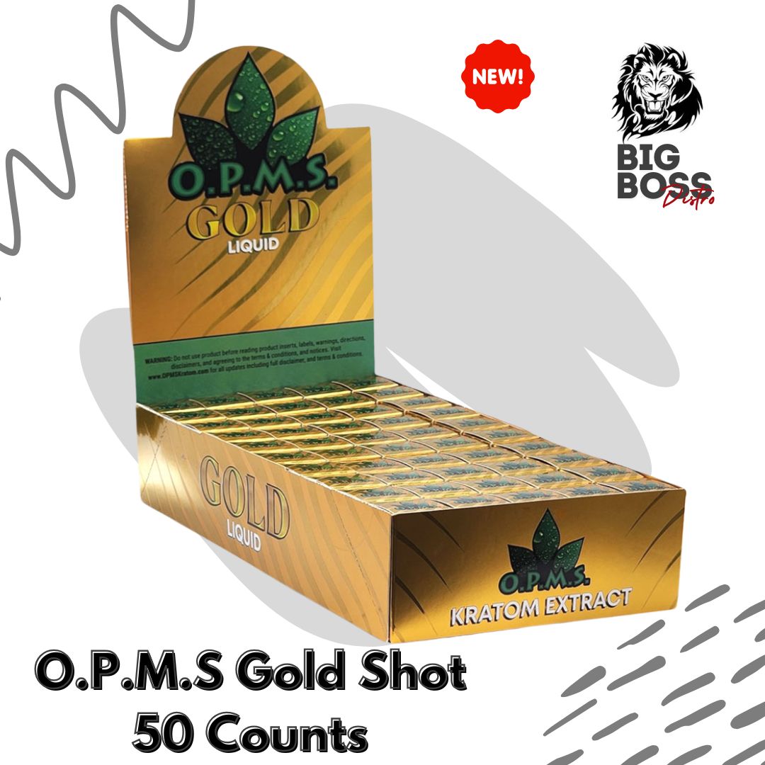 Buy OPMS Gold Shot | OPMS Kratom Shot - 50 Counts