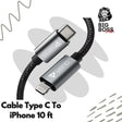 Cable Type C To iPhone 10 Fit