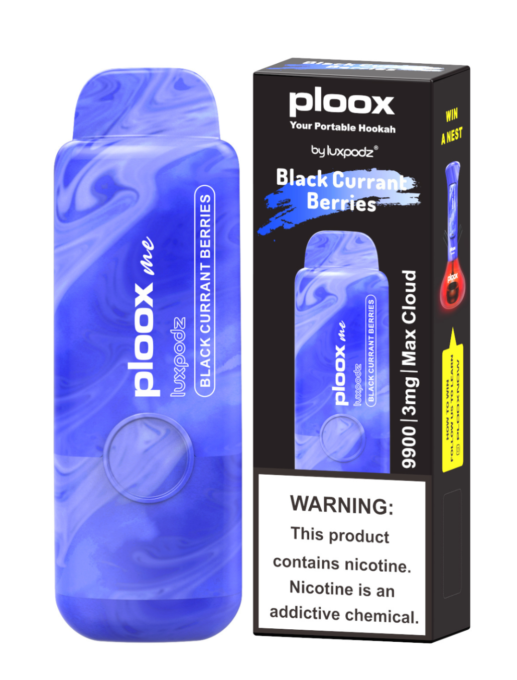 Portable Ploox Hookah and it's Flavors