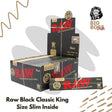 Raw Black Classic King Size Slim Inside