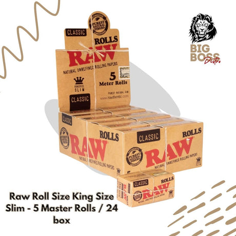 Raw King Size Slim Master Rolls