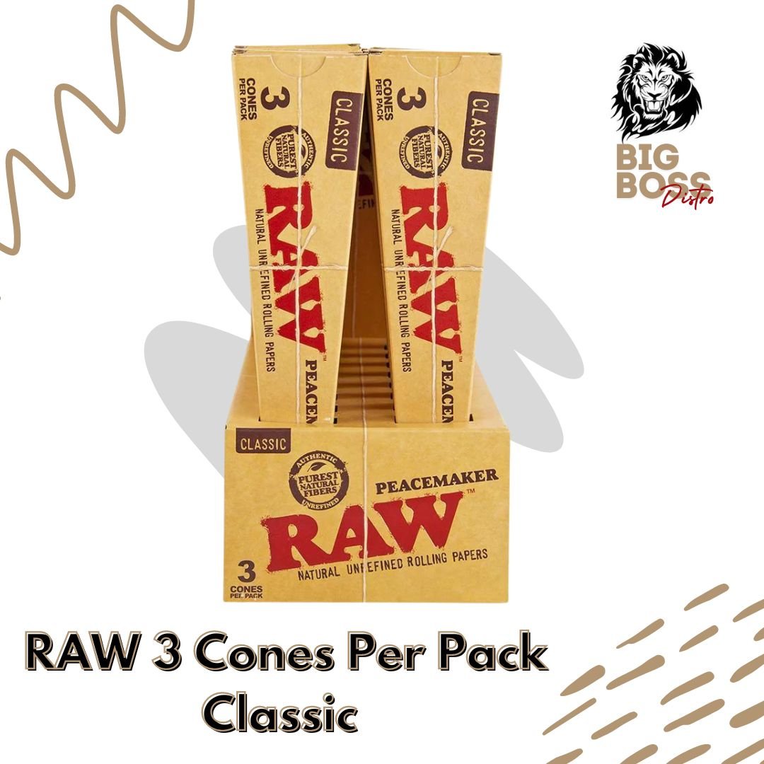 Raw Peacemaker Cones 3 per Pack